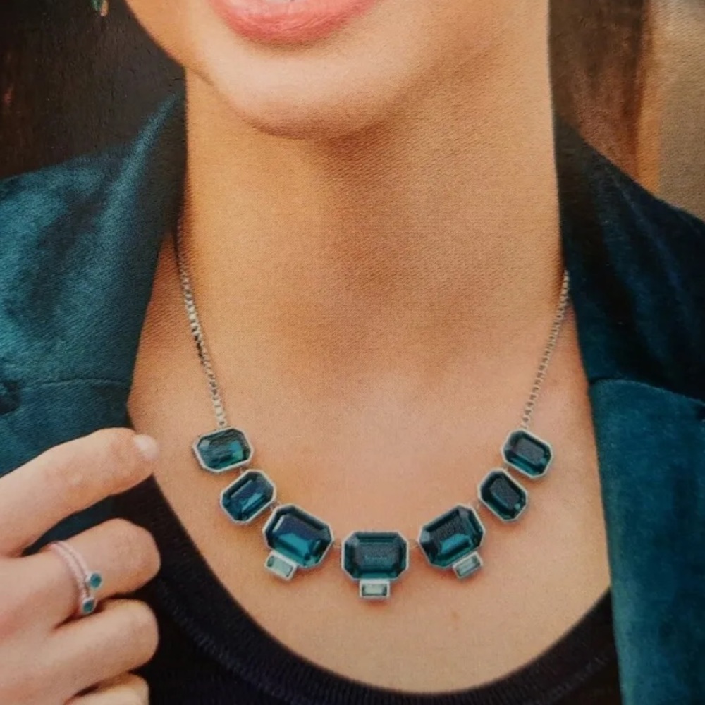 NEW Touchstone Crystal Emerald Green Envy Necklace